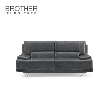 Hotel luxury Furniture Recliner Black Leather Sofa Bed